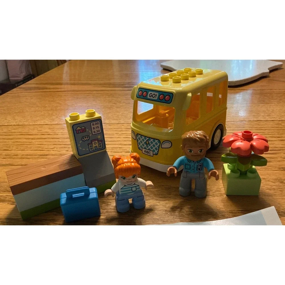 LEGO Duplo My First Bus Ride 10988 Yellow School Bus Building Set with Figures